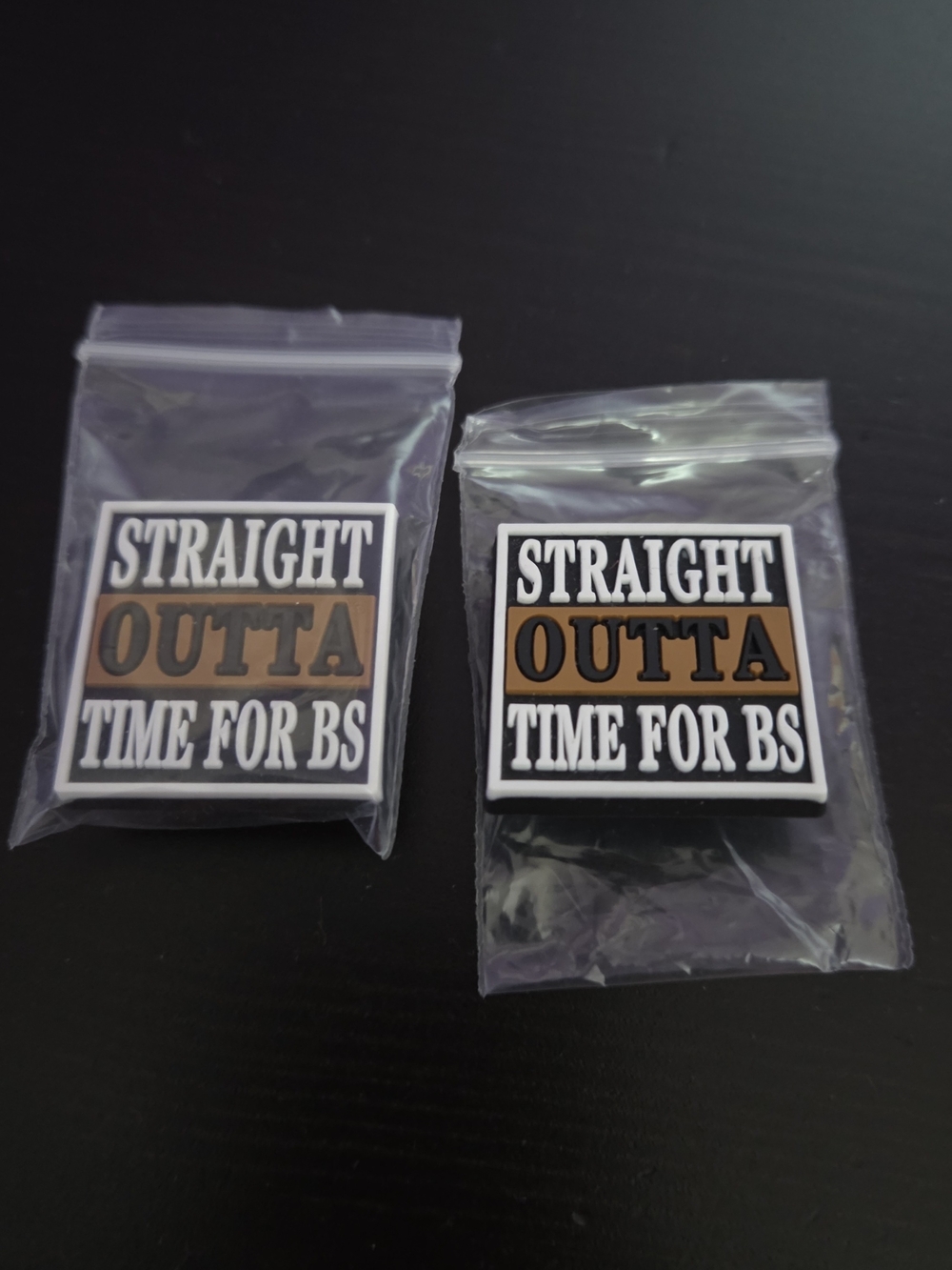 2- Straight Outta Time For BS Shoe LACE charms